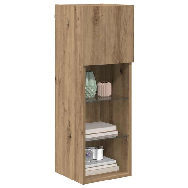 vidaXL Wandmontierter TV-Schrank Artisan-Eiche 30,5 x 30 x 90 cm