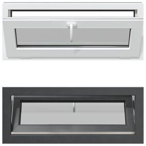 vidaXL Kellerfenster RISOR 100 x 40 cm PVC und Glas