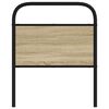 vidaXL Kopfteil Sonoma-Eiche 80 cm Stahl und Holzwerkstoff