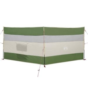 vidaXL Camping-Windschutz Gr&uuml;n 340x130 cm Wasserdicht