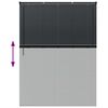 vidaXL Balkenjalousien Schwarz 175 x 125 cm Aluminium