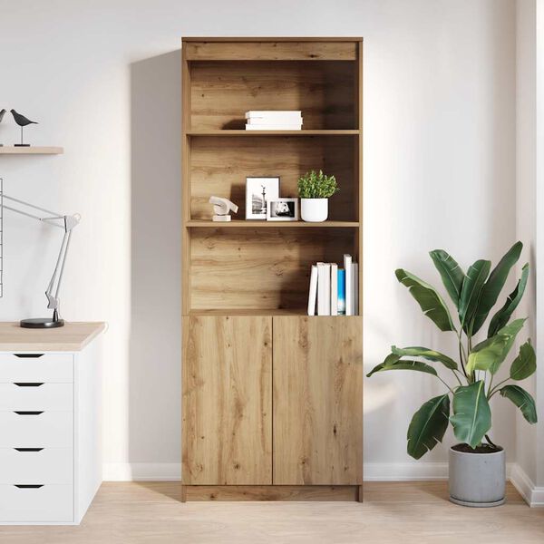 vidaXL Highboard Artisan-Eiche 70x35x180 cm Holzwerkstoff
