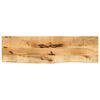 vidaXL Tischplatte 120x30x3,8 cm Baumkante Massivholz Raues Mangoholz