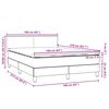vidaXL Boxspringbett mit Matratze Schwarz 160x210 cm Samt