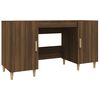 vidaXL Schreibtisch Braun Eichen-Optik 140x50x75 cm Holzwerkstoff