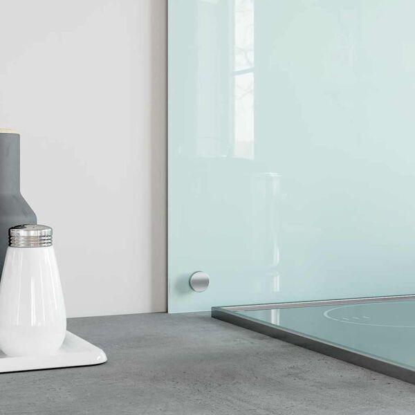 vidaXL K&uuml;chenr&uuml;ckwand Milchwei&szlig; 80x60 cm Hartglas