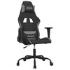 vidaXL Gaming-Stuhl Schwarz und Hellgrau Stoff