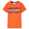 Kinder-T-Shirt Dunkelorange 128