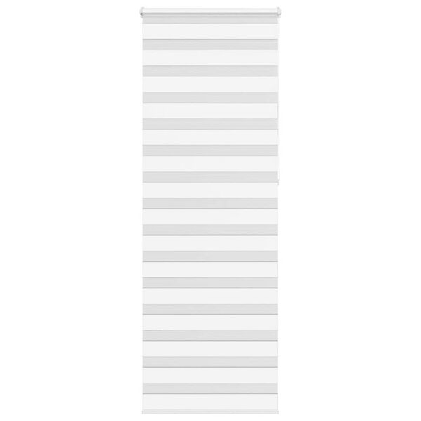 vidaXL Doppelrollo Wei&szlig; 75x230 cm Stoffbreite 70,9 cm Polyester