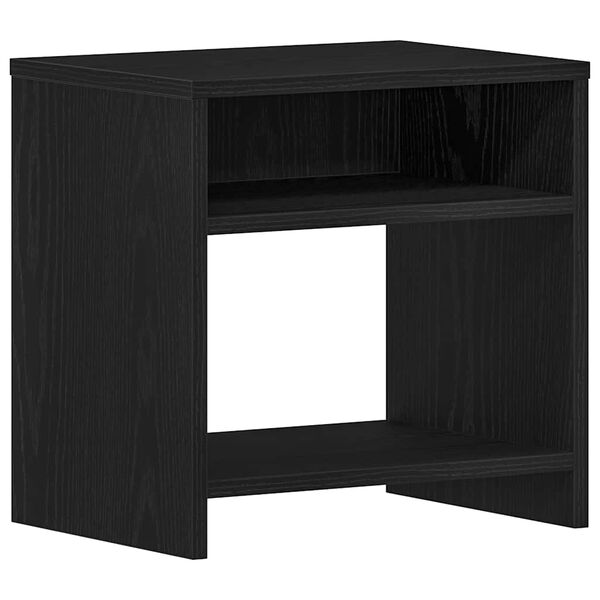 vidaXL Nachttisch Schwarz Eichen-Optik 40x30x40 cm Holzwerkstoff