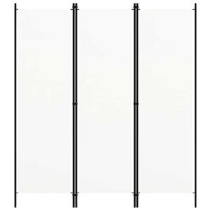 vidaXL 3-tlg. Raumteiler Wei&szlig; 150x180 cm