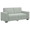 vidaXL 2-Sitzer-Sofa Hellgrau 140 cm Samt