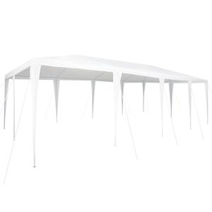 vidaXL Party-Zelt Wei&szlig; 800 x 400 x 266 cm Polyethylen und Stahl