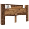 vidaXL Kopfteil mit Regal Altholz 180 x 17 x 104,5 cm Holzwerkstoff