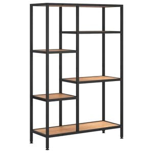 vidaXL B&uuml;cherregal 80x30x120 cm Stahl und Holzwerkstoff