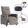 vidaXL Massagesessel Elektrisch Taupe Stoff