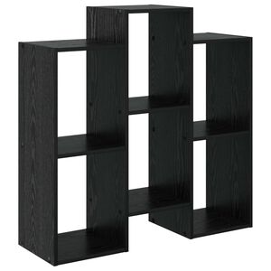 vidaXL Sideboard Schwarz Eichen-Optik 90 x 30 x 90 cm