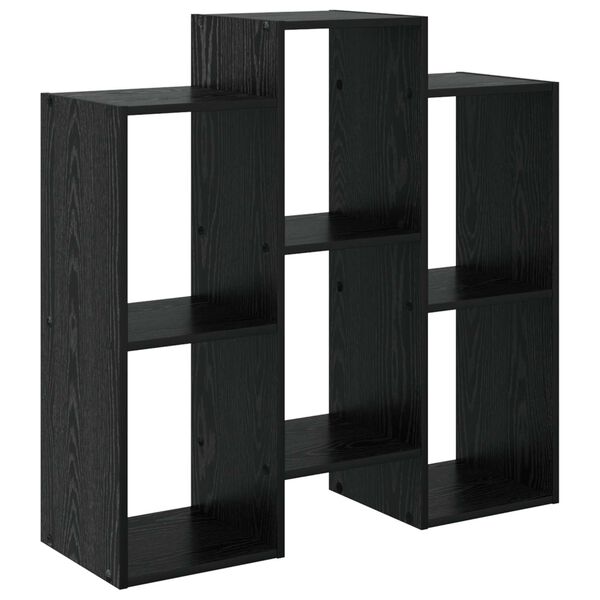 vidaXL Sideboard Schwarz Eichen-Optik 90 x 30 x 90 cm