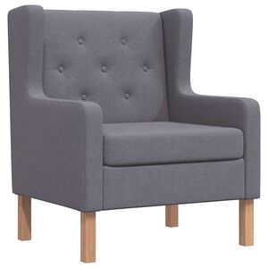 vidaXL Sessel Grau Stoff