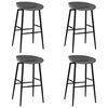 vidaXL Barhocker 4 Stk. Grau