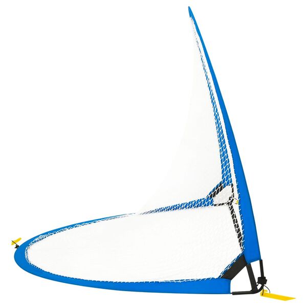 vidaXL Kinder Fu&szlig;balltore 2 Stk. Aufbewahrungstasche 183x117,5x120,5cm