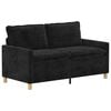vidaXL Sofa Schwarz 156 x 81 x 87,5 cm Polyester