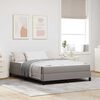 vidaXL Boxspringbett mit Matratze Taupe 140 x 190 cm Stoff
