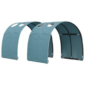 vidaXL Bettunnel 2 stk. Himmelblau Polyester
