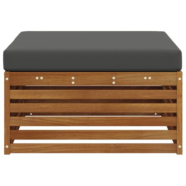 vidaXL Outdoor-Fu&szlig;hocker Massivholz Akazie Natur