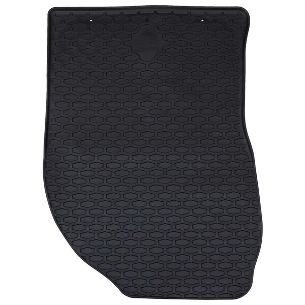 vidaXL Autofu&szlig;matte 4 pcs Schwarz Gummi