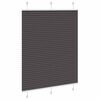 vidaXL Plissee Schwarz 110x150 cm Stoffbreite 109,4 cm Polyester