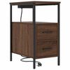 vidaXL Nachttisch Braun Eichen-Optik 30 x 48 x 61 cm Holzwerkstoff