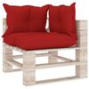 vidaXL Garten-Palettensofa 2-Sitzer mit Kissen Kiefernholz