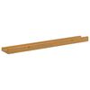 vidaXL Wandregal mit Regal 2 pcs Beige 60 x 9 x 3 cm Holzwerkstoff
