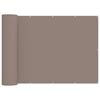 vidaXL Balkon Sichtschutz 150 x 600 cm Stoff mit PU-Beschichtung Taupe