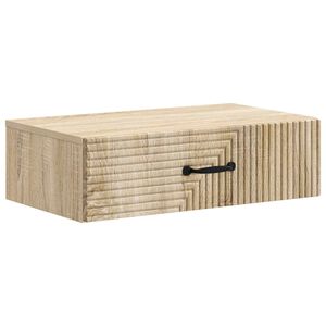 vidaXL Wandmontierter Beistelltisch 59 x 34,5 x 17 cm Holzwerkstoff