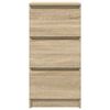 vidaXL Sideboard Sonoma-Eiche 37,5x35x76 cm Holzwerkstoff