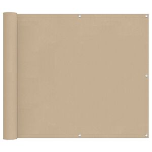 vidaXL Balkonsichtschutz Beige 100 x 200 cm Oxford-Stoff