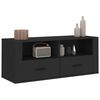 vidaXL TV-Schrank Schwarz 100x35x40 cm Holzwerkstoff