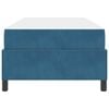 vidaXL Bettrahmen mit Matratze Dunkelblau 90 x 200 cm Stoff