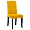 vidaXL Esszimmerst&uuml;hle 4 Stk. Gelb Samt