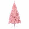 vidaXL K&uuml;nstlicher vorbeleuchteter Weihnachtsbaum Rosa 240 cm PVC