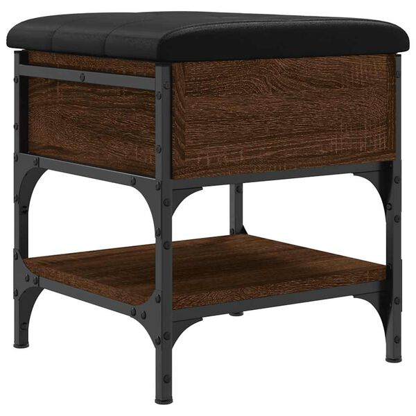 vidaXL Schuhbank Braun Eichen-Optik 42x42x45 cm Holzwerkstoff