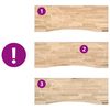 vidaXL Schreibtischplatte Unbehandelt 140x60x2,5 cm Massivholz Eiche