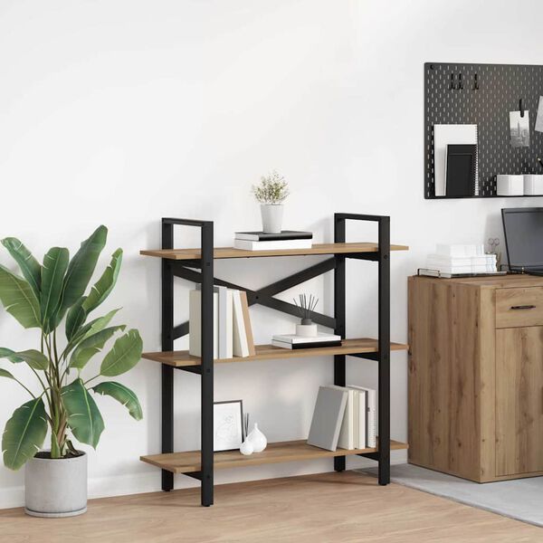 vidaXL B&uuml;cherregal Artisan-Eiche 100 x 33,5 x 102 cm Holzwerkstoff