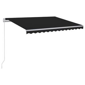 vidaXL Markise Manuell Einziehbar mit LED 300x250 cm Anthrazit