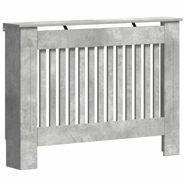 vidaXL Heizk&ouml;rperabdeckung Beton Grau 112 x 19 x 81,5 cm Holzwerkstoff