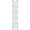 vidaXL Modularer Schrank mit 18 F&auml;chern Wei&szlig; 37x146x180,5 cm
