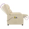 vidaXL Massagesessel Elektrisch Creme Stoff