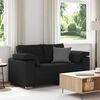 vidaXL Sofa 120cm Schwarz Stoff